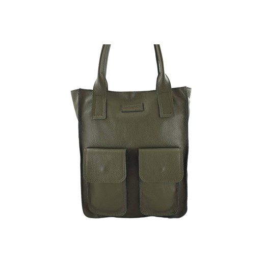 Torba shopper bag do pracy - Zielona ze sklepu Barberinis w kategorii Torby Shopper bag - zdjęcie 177927643