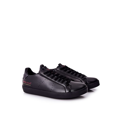 Trampki Męskie Cross Jeans Czarne II1R4013C ze sklepu ZAZOO w kategorii Trampki męskie - zdjęcie 177935100