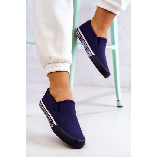 Tenisówki Slip-on Big Star Granatowe HH274011 37 okazja ZAZOO