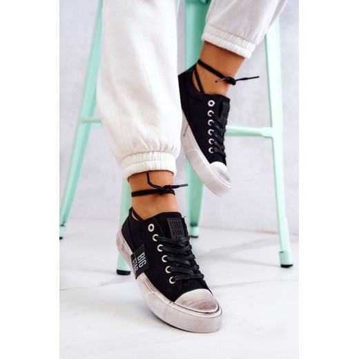 Tenisówki Trampki Damskie Czarno-Białe BIG STAR JJ274354 37 promocja ZAZOO