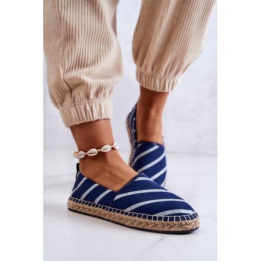 Espadryle Damskie Klasyczne Granatowe Big Star JJ274960 36 okazyjna cena ZAZOO