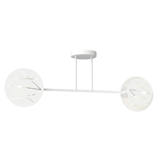 Biała nowoczesna lampa sufitowa - D153 G9-G11 ze sklepu Edinos.pl w kategorii Lampy sufitowe - zdjęcie 177939633