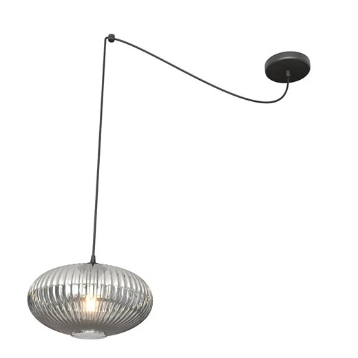 Nowoczesna lampa pająk z grafitowym kloszem - D169 C8-S67 ze sklepu Edinos.pl w kategorii Lampy wiszące - zdjęcie 177939654