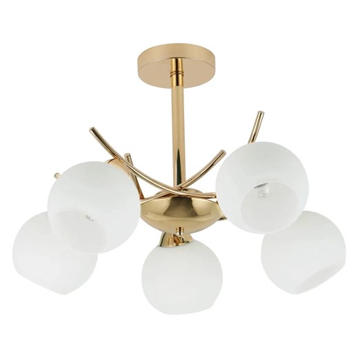 Złota lampa wisząca w stylu glamour - D249 F7-S36 ze sklepu Edinos.pl w kategorii Lampy wiszące - zdjęcie 177939764