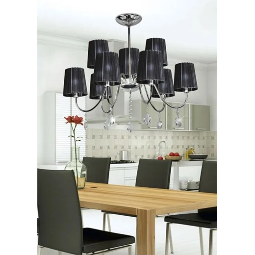 Czarna nowoczesna lampa wisząca - D263-Gromes Candellux One Size Edinos.pl