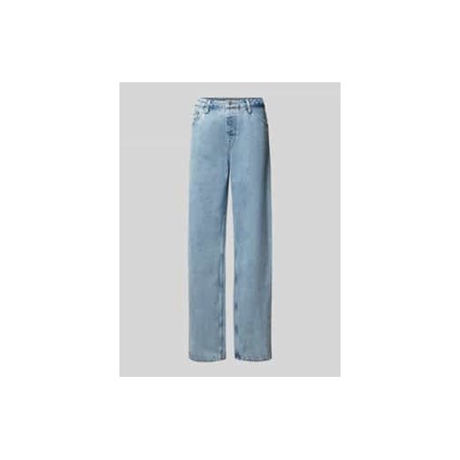 Jeansy o luźnym kroju z detalem z logo ze sklepu Peek&Cloppenburg  w kategorii Jeansy damskie - zdjęcie 177943300