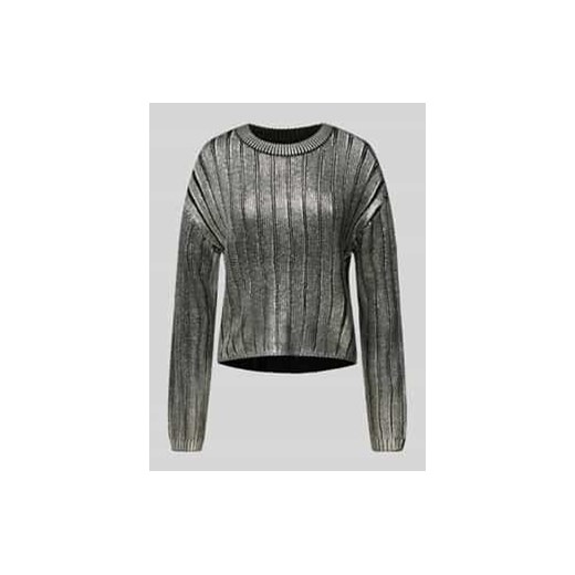 Sweter z dzianiny o kroju comfort fit z efektem metalicznym model ‘Kama’ ze sklepu Peek&Cloppenburg  w kategorii Swetry damskie - zdjęcie 177943414