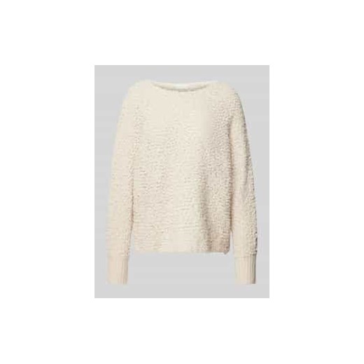 Sweter z dzianiny z dekoltem w łódkę ze sklepu Peek&Cloppenburg  w kategorii Swetry damskie - zdjęcie 177943463