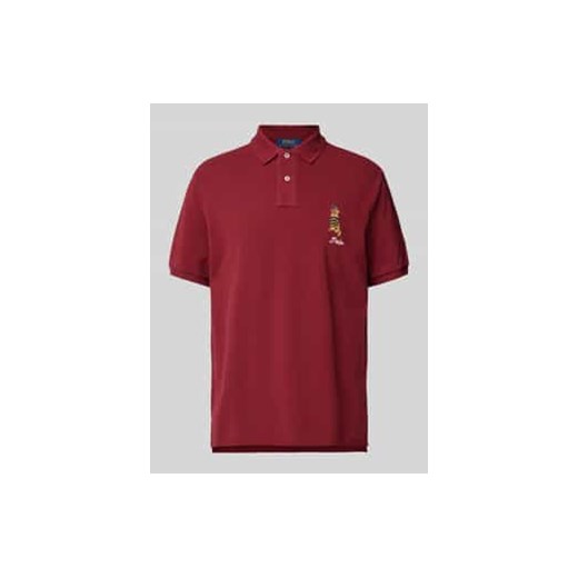 Koszulka polo z wyhaftowanym logo ze sklepu Peek&Cloppenburg  w kategorii T-shirty męskie - zdjęcie 177943703