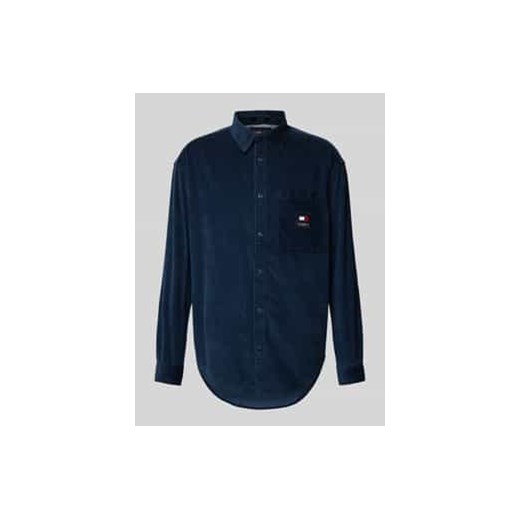 Koszula casualowa o kroju relaxed fit z kołnierzykiem typu kent i kieszenią na piersi ze sklepu Peek&Cloppenburg  w kategorii Koszule męskie - zdjęcie 177943734