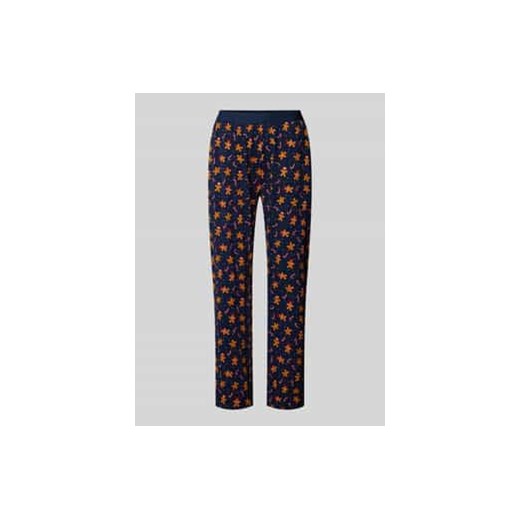 Spodnie od piżamy o kroju relaxed fit z elastycznym pasem z napisem ze sklepu Peek&Cloppenburg  w kategorii Piżamy męskie - zdjęcie 177943852