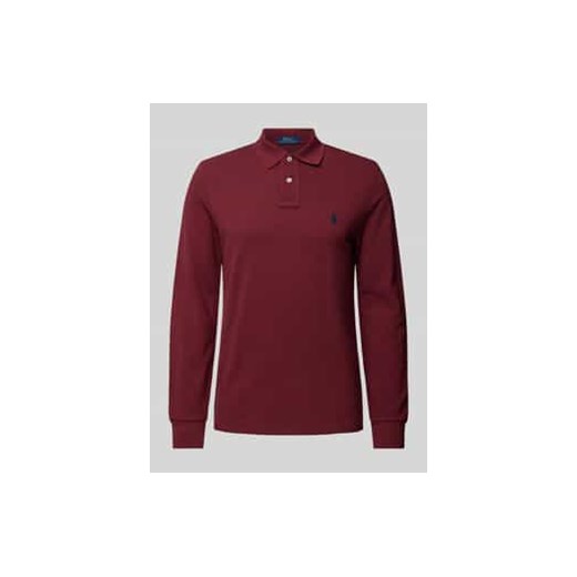 Koszulka polo o kroju custom slim fit z wyhaftowanym logo ze sklepu Peek&Cloppenburg  w kategorii T-shirty męskie - zdjęcie 177943950