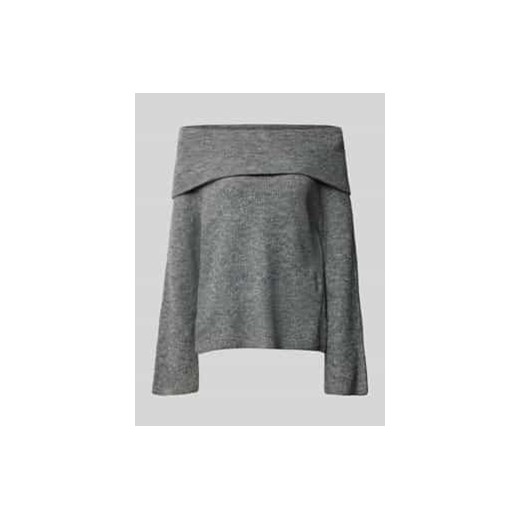 Sweter z dzianiny o kroju regular fit z odkrytymi ramionami i szerokim brzegiem model ‘ERA’ ze sklepu Peek&Cloppenburg  w kategorii Swetry damskie - zdjęcie 177944211