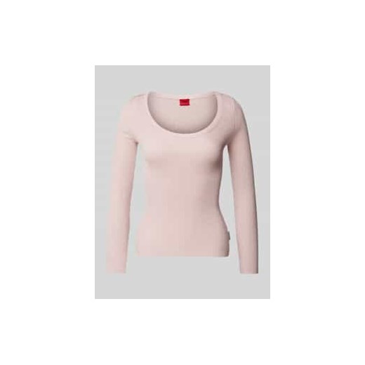 Sweter z dzianiny z prążkowanym,okrągłym dekoltem model ‘Sunessya’ ze sklepu Peek&Cloppenburg  w kategorii Swetry damskie - zdjęcie 177944290