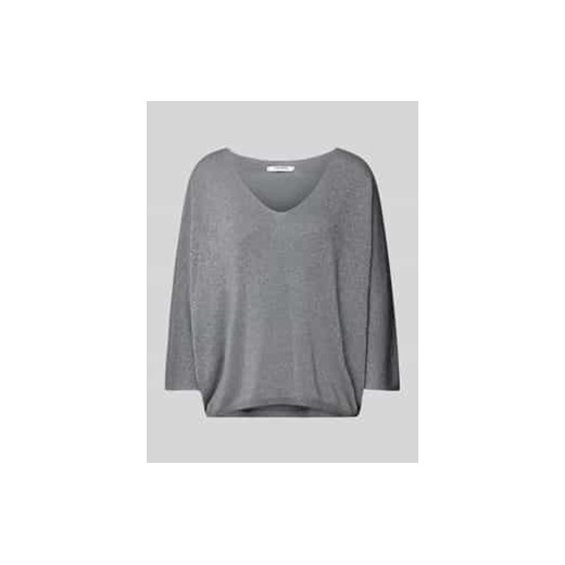Sweter z dzianiny z dekoltem w serek ze sklepu Peek&Cloppenburg  w kategorii Swetry damskie - zdjęcie 177944382