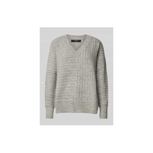 Sweter o kroju comfort fit z dzianiny ze wzorem w poprzeczne paski model ‘URANUS’ ze sklepu Peek&Cloppenburg  w kategorii Swetry damskie - zdjęcie 177944384