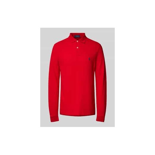 Koszulka polo o kroju custom slim fit z wyhaftowanym logo ze sklepu Peek&Cloppenburg  w kategorii T-shirty męskie - zdjęcie 177944584