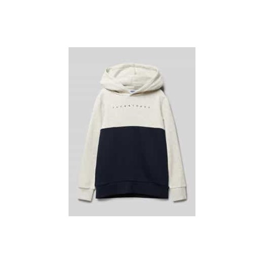 Bluza z kapturem i nadrukiem z logo model ‘STAR’ ze sklepu Peek&Cloppenburg  w kategorii Bluzy chłopięce - zdjęcie 177944733