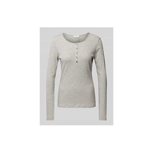 Bluzka o kroju regular fit z długim rękawem i krótką listwą guzikową ze sklepu Peek&Cloppenburg  w kategorii Bluzki damskie - zdjęcie 177945123