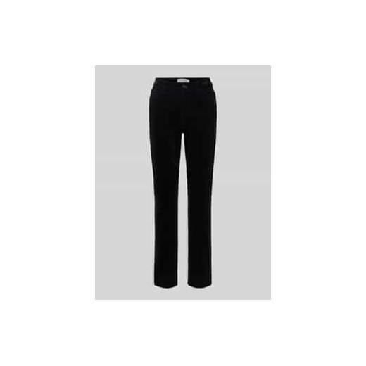 Spodnie sztruksowe o kroju slim fit z bawełną ze sklepu Peek&Cloppenburg  w kategorii Spodnie damskie - zdjęcie 177945312
