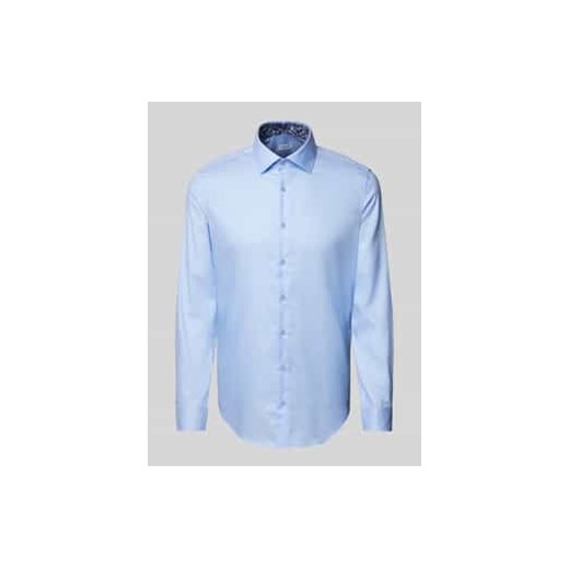 Koszula biznesowa o kroju slim fit z kołnierzykiem typu kent ze sklepu Peek&Cloppenburg  w kategorii Koszule męskie - zdjęcie 177945532