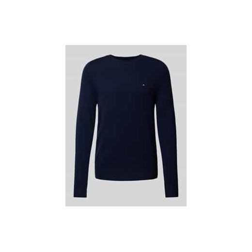 Sweter wełniany z wyhaftowanym logo ze sklepu Peek&Cloppenburg  w kategorii Swetry męskie - zdjęcie 177945550