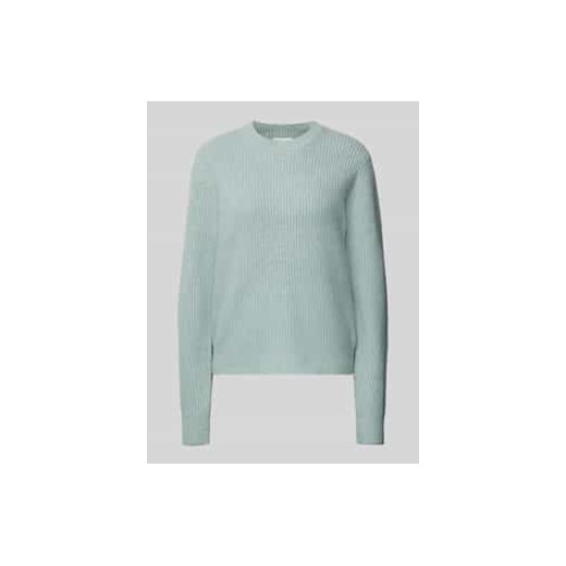 Sweter z dzianiny z okrągłym dekoltem ze sklepu Peek&Cloppenburg  w kategorii Swetry damskie - zdjęcie 177946040