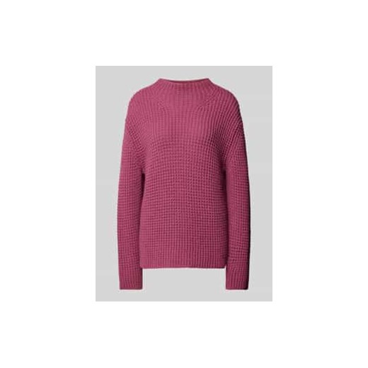 Sweter z dzianiny z okrągłym dekoltem ze sklepu Peek&Cloppenburg  w kategorii Swetry damskie - zdjęcie 177946111
