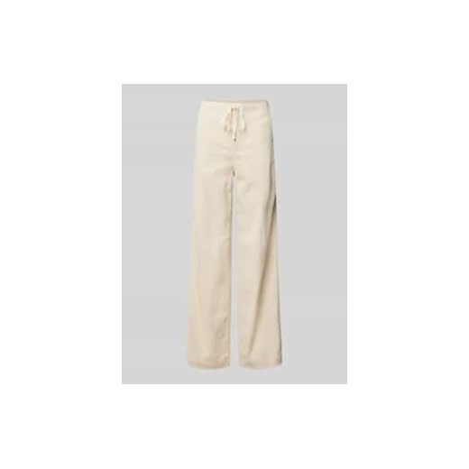 Spodnie sztruksowe o kroju relaxed fit z tunelem model ‘Mileni’ ze sklepu Peek&Cloppenburg  w kategorii Spodnie damskie - zdjęcie 177947791