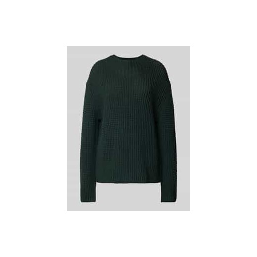 Sweter z dzianiny z okrągłym dekoltem ze sklepu Peek&Cloppenburg  w kategorii Swetry damskie - zdjęcie 177948024