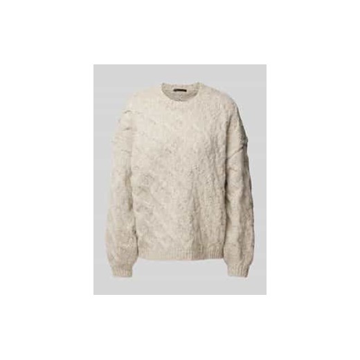 Sweter z dzianiny z obniżonymi ramionami model ‘RAMEA’ ze sklepu Peek&Cloppenburg  w kategorii Swetry damskie - zdjęcie 177948231