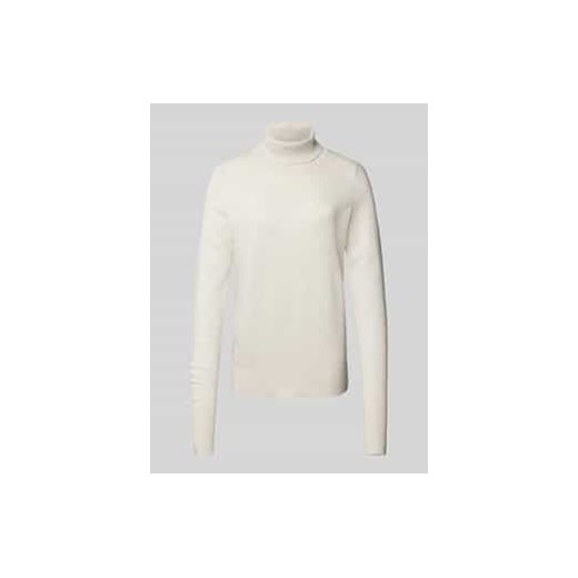 Sweter z wywijanym kołnierzem o kroju regular fit z wiskozą ze sklepu Peek&Cloppenburg  w kategorii Swetry damskie - zdjęcie 177948660