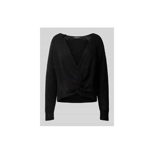 Sweter z dzianiny z dekoltem w serek ze sklepu Peek&Cloppenburg  w kategorii Swetry damskie - zdjęcie 177949013