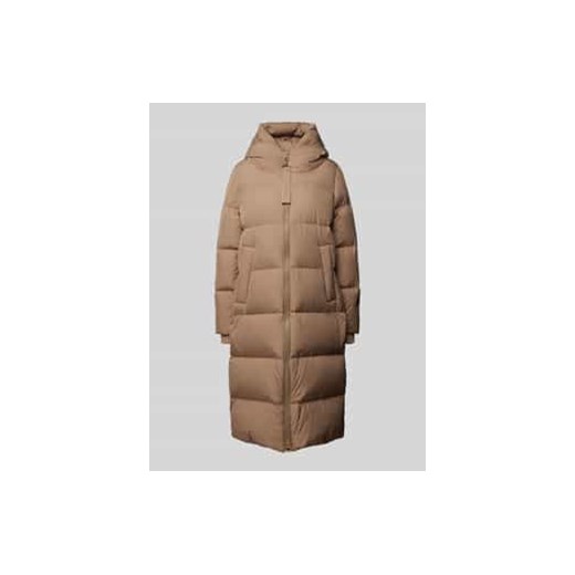 Płaszcz puchowy o kroju regular fit z wysokiej jakości mieszanki puchu i pierza z pikowaniem ze sklepu Peek&Cloppenburg  w kategorii Płaszcze męskie - zdjęcie 177949182