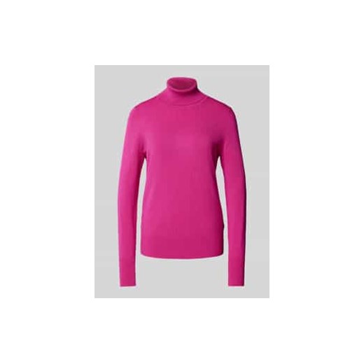 Sweter z wywijanym kołnierzem o kroju regular fit z wiskozą ze sklepu Peek&Cloppenburg  w kategorii Swetry damskie - zdjęcie 177949660