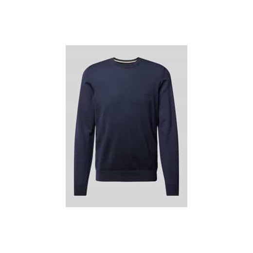 Sweter z dzianiny z żywej wełny model ‘Botto’ ze sklepu Peek&Cloppenburg  w kategorii Swetry męskie - zdjęcie 177949744