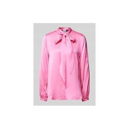 Bluzka o kroju regular fit z wiązanym detalem ze sklepu Peek&Cloppenburg  w kategorii Bluzki damskie - zdjęcie 177949753