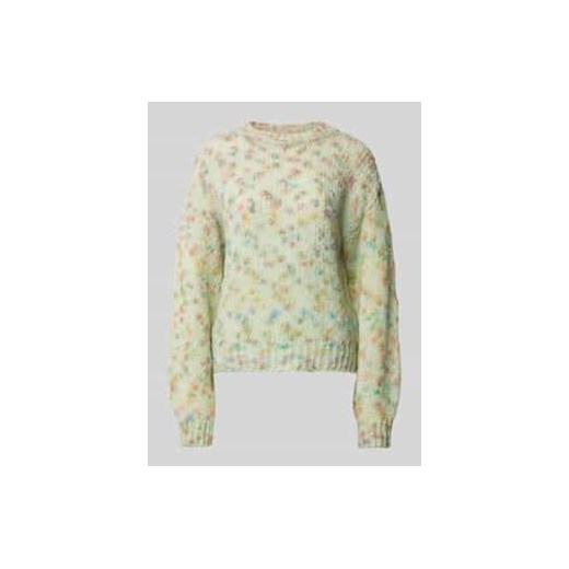 Sweter z dzianiny z okrągłym dekoltem ze sklepu Peek&Cloppenburg  w kategorii Swetry damskie - zdjęcie 177949931