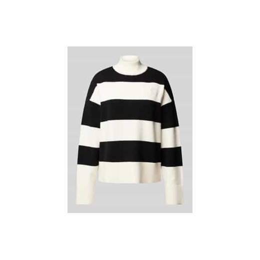 Sweter z dzianiny z wyhaftowanym logo model ‘Sajittina’ ze sklepu Peek&Cloppenburg  w kategorii Swetry damskie - zdjęcie 177950784