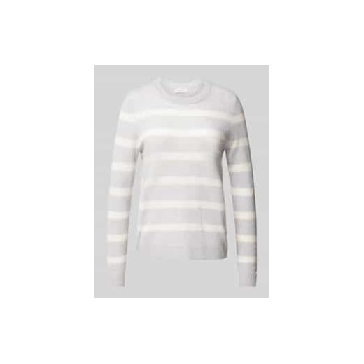 Sweter z dzianiny kaszmirowy z okrągłym dekoltem ze sklepu Peek&Cloppenburg  w kategorii Swetry damskie - zdjęcie 177950932