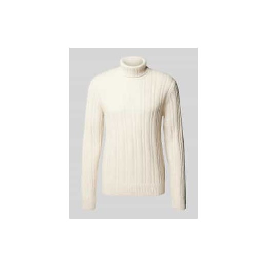 Sweter z dzianiny z golfem model ‘BLATRENT’ ze sklepu Peek&Cloppenburg  w kategorii Swetry męskie - zdjęcie 177951141