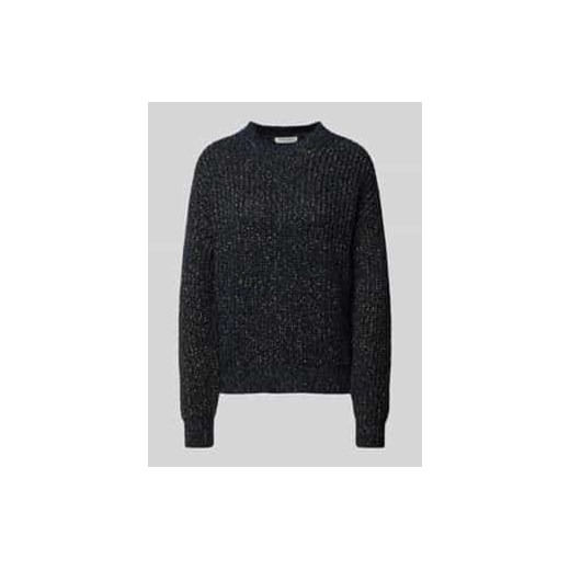 Sweter z dzianiny z okrągłym dekoltem ze sklepu Peek&Cloppenburg  w kategorii Swetry damskie - zdjęcie 177951521