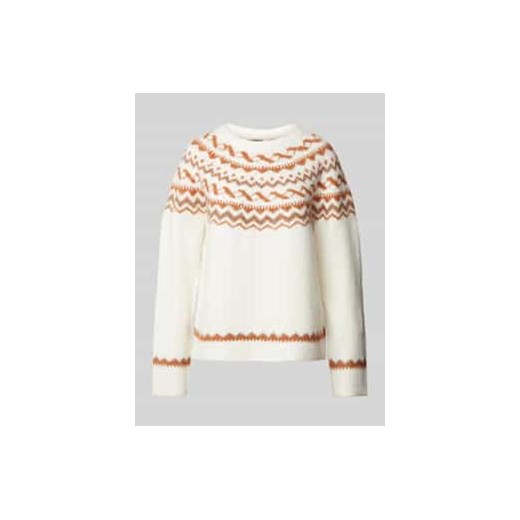 Sweter z norweskim wzorem model ‘ISLE’ ze sklepu Peek&Cloppenburg  w kategorii Swetry damskie - zdjęcie 177951680