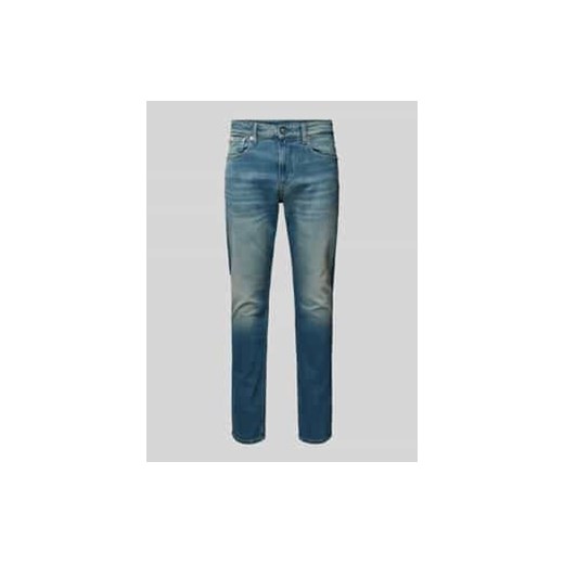 Jeansy o kroju slim tapered fit z 5 kieszeniami ze sklepu Peek&Cloppenburg  w kategorii Jeansy męskie - zdjęcie 177951833