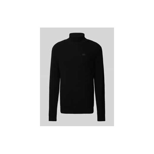 Sweter z wywijanym kołnierzem i detalem z logo XL promocyjna cena Peek&Cloppenburg