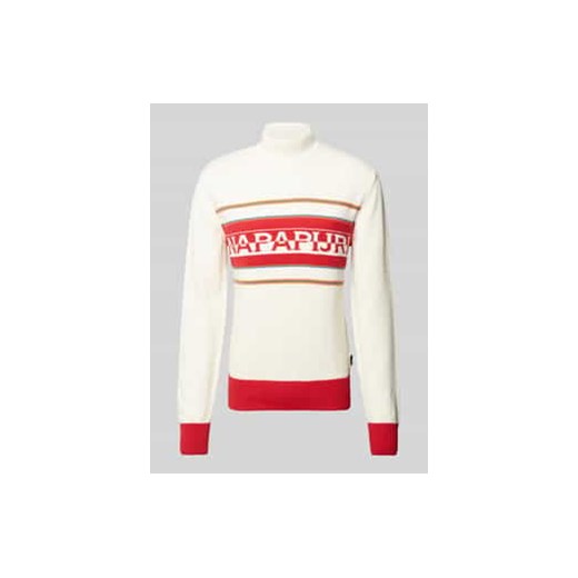 Sweter z dzianiny z golfem model ‘SARDONA’ ze sklepu Peek&Cloppenburg  w kategorii Swetry męskie - zdjęcie 177952944