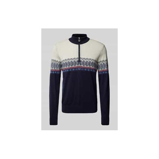 Sweter wełniany z zapinanym kołnierzem ze sklepu Peek&Cloppenburg  w kategorii Swetry męskie - zdjęcie 177952971