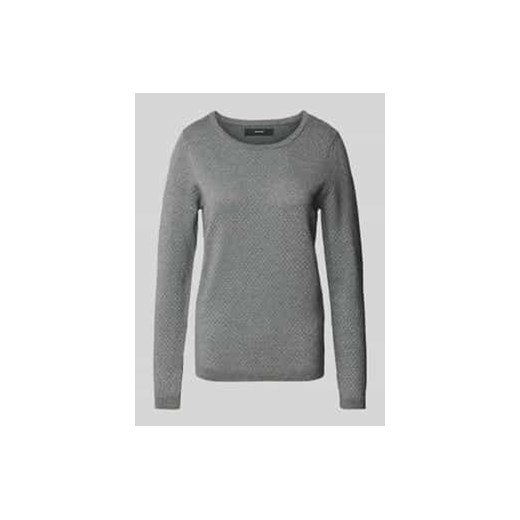 Sweter z dzianiny o kroju regular fit z efektowną przędzą model ‘CARE SHINE’ ze sklepu Peek&Cloppenburg  w kategorii Swetry damskie - zdjęcie 177952992