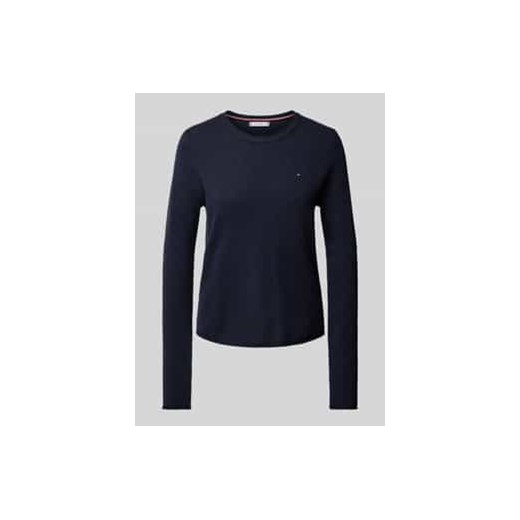 Sweter z dzianiny z wyhaftowanym logo ze sklepu Peek&Cloppenburg  w kategorii Swetry damskie - zdjęcie 177953203