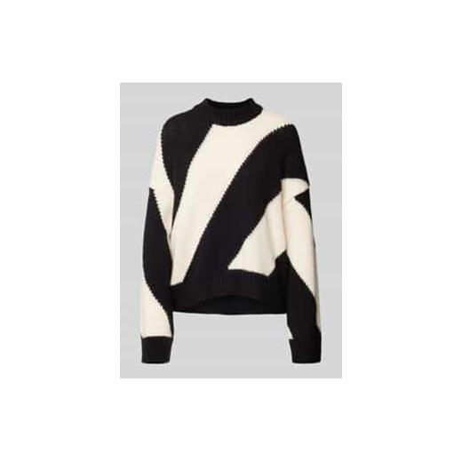 Sweter z dzianiny z prążkowanymi wykończeniami model ‘SADNAA’ ze sklepu Peek&Cloppenburg  w kategorii Swetry damskie - zdjęcie 177953250